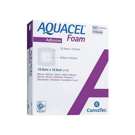 Aquacel Foam Adhesif Hydrocellulaire Convatec 8 x 13cm