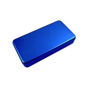 Boîte aluminium bleue 170 x 70 x 30mm