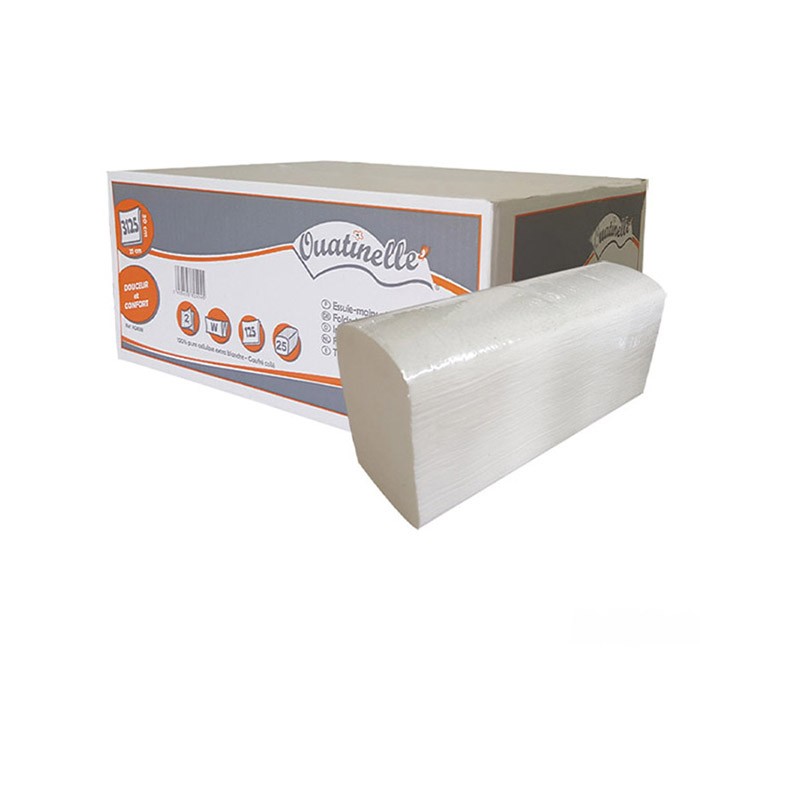 Essuie mains plies enchevêtrés en W