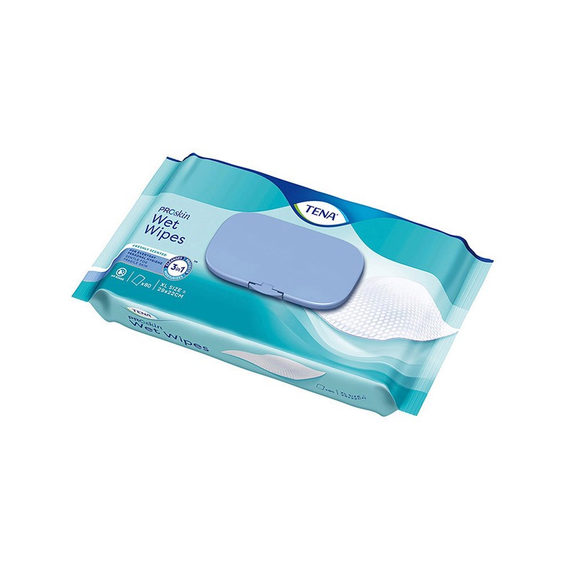 Lingettes 3 en 1 Tena Proskin Wet wipes - Ancien packaging