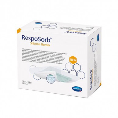 Resposorb Silicone Border Hartmann 10 x 10cm