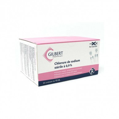 Sérum physiologique Gilbert Healthcare 10ml La boîte de 60