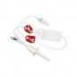 Tubulure secondaire BD 30cm avec valve anti-retour