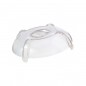 Cloche pour assiette transparente