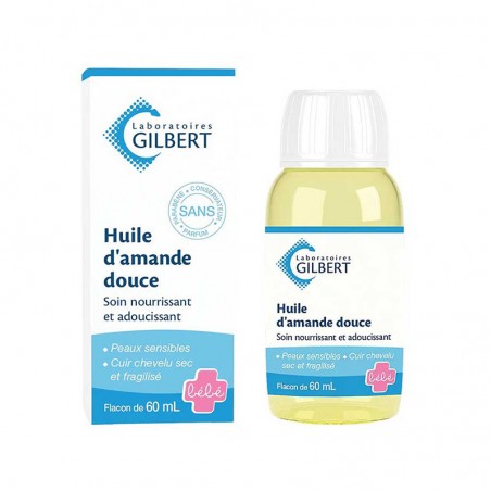 Huile d'amande douce 60ml Gilbert Healthcare