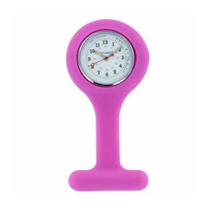 Montre infirmiere silicone Fuschia