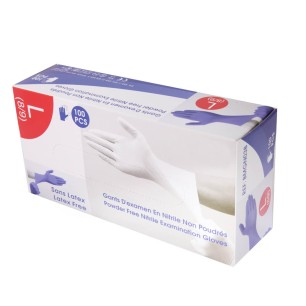 Gants examen Nitrile noir non-poudrés